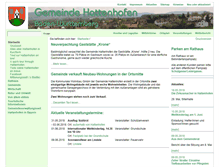 Tablet Screenshot of cms.hattenhofen.de